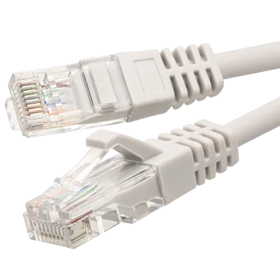 Патч-корд UTP 6 4x2 24AWG Cu LSZH серый 0,3м