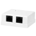 Компьютерная розетка 8P8C (RJ-45), UTP, Cat.5e, 2 порта