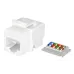 Розеточный модуль Keystone Jack 8P8C (RJ-45), UTP, Cat.5e. заделка без инструмента, белый (DIY)