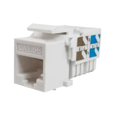 Keystone Jack 8P8C (RJ-45), UTP, Cat.5e. инструментальная заделка, белый
