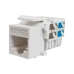 Keystone Jack 8P8C (RJ-45), UTP, Cat.5e. инструментальная заделка, белый