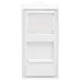 Лицевая панель 1 порта (45х22,5, Keystone, шторка)