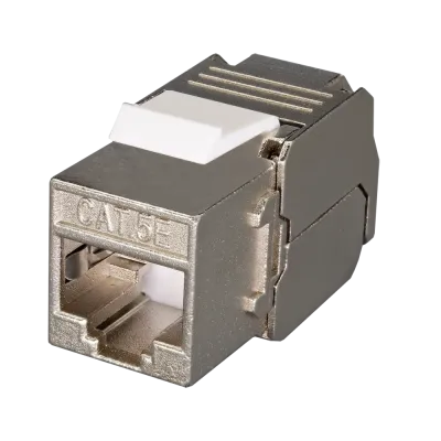 Розеточный модуль Keystone Jack 8P8C (RJ-45) FTP Cat.5e заделка без инструмента 180° (DIY)