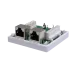 Компьютерная розетка 8P8C (RJ-45), FTP, 6, 2 порта (DIY)