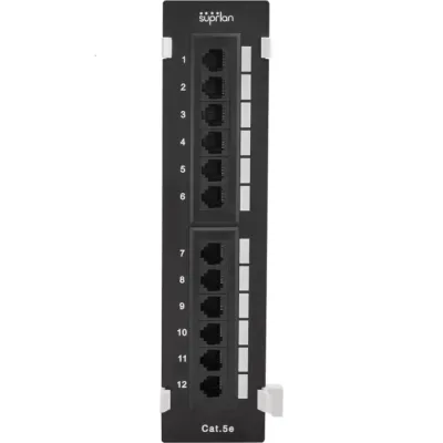 Патч-панель настенная 12хRJ-45, UTP, Cat.5e