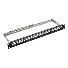 Патч-панель модульная для Keystone Jack 19'. под  24 модуля. FTP. 1U