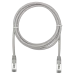Патч-корд FTP 6 4x2 24AWG Cu LSZH серый 1м