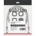 Патч-корд FTP 6 4x2 24AWG Cu LSZH серый 2м