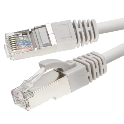 Патч-корд FTP 6 4x2 24AWG Cu LSZH серый 3м