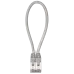Патч-корд FTP 6 4x2 24AWG Cu LSZH серый 0,3м
