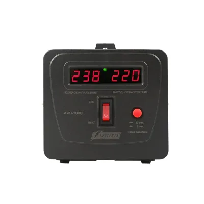 Стабилизатор напряжения POWERMAN AVS 1 000E Black  для ПК, ТВ и другой техники, для котла