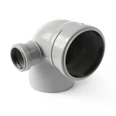 PRO AQUA Отвод с выходом левый (полипропилен) 110x50/45