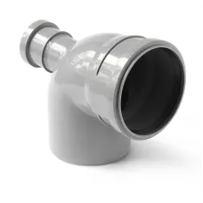 PRO AQUA Отвод с выходом фронтальный (полипропилен) 110x50/87,5