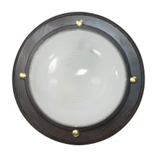 Самарканд 1301 Круг малый НПП 03-60-013 IP65 матовый/корпус дер. липа, цвет венге ИУ Светильник