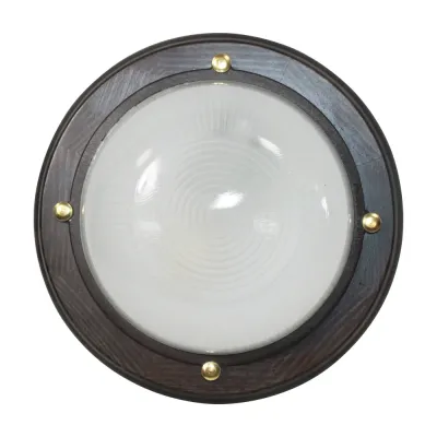 Самарканд 1301 Круг малый НПП 03-60-013 IP65 матовый/корпус дер. липа, цвет венге ИУ Светильник