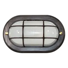 Самарканд 1402 Овал малый НПП 03-60-022 IP65  матовый/корпус с реш. дер. липа, цвет венге ИУ Свети