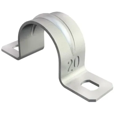 Скоба металлическая двухлапковая d20 мм, G (605 20 G)