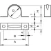 Скоба металлическая двухлапковая d40 мм, G (605 40 G)
