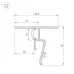 Профиль STRETCH-SHADOW-M-CEIL-2000 BLACK (A2-CONTOUR-PRO) (Алюминий)