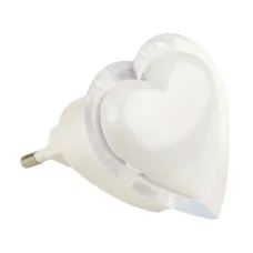 Ночник светодиодный DTL308 0,5W 3LED триколор (красный, синий, зеленый) Сердечко