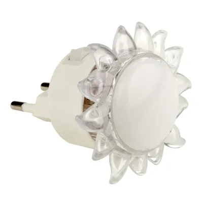 Ночник светодиодный DTL308 0,5W 4LED триколор (красный, синий, зеленый) Подсолнух