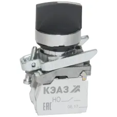 Переключатель КПЕ2620РС-черный-2но+0нз-ручка-фикс-3поз-IP65