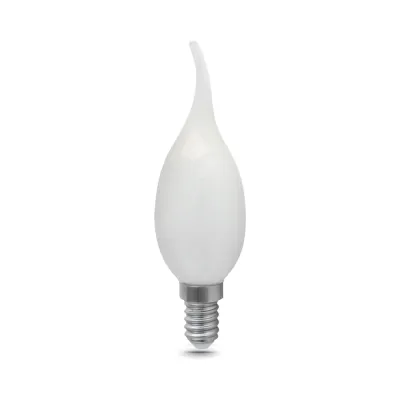 Лампа Gauss Filament Свеча на ветру 9W 590lm 3000К Е14 milky LED 1/10/50