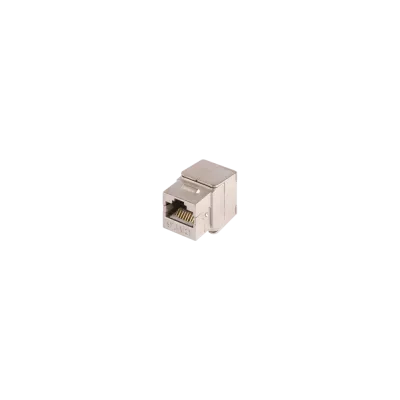 Модуль-вставка NIKOMAX типа Keystone, Кат.6 (Класс E), 250МГц, RJ45/8P8C, самозажимной, T568A/B, 180 градусов, полный экран, металлик