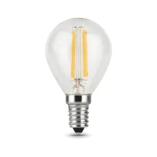 Лампа Gauss Filament Шар 7W 550lm 2700К Е14 LED 1/10/50