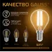 Лампа Gauss Filament Шар 7W 550lm 2700К Е14 LED 1/10/50