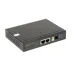 Удлинитель Ethernet на 2 порта до 3000м с функцией PoE. Автоопределение PoE устройств. Стандарт IEEE 802.3af/at (До 30W на порт). Скорость передачи 90Мбит/с (300м),