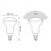 Лампа Gauss R50 6W 500lm 3000K Е14 LED 1/10/100