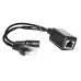 Пассивный комплект (инжектор + сплиттер) для передачи PoE по кабелю Cat 5e. Предназначен для питания оконечных сетевых устройств. Напряжение PoE  