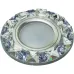 Светильник декоративный встраиваемый DLS-P123 GU5.3 CHROME/CLEAR+PURPLE без лампы металл, хром, отделка кристалл с элементами фиолетового ТМ Fametto