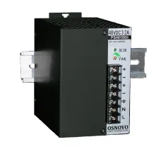 Промышленный блок питания. 1 выход DC48V, 3.2A (150W). Диапазон входных напряжений AC100-240V. КПД 83%. Защита от короткого замыкания, перенапряжения и пер