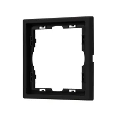 Рамка пластиковая FRM-NOBE-SFPL-1-BK, Чёрный, 1 пост