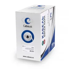 Витая пара U/UTP Cat 5e 4 пары 24 AWG solid нг(А)-LSLTx серый 305м