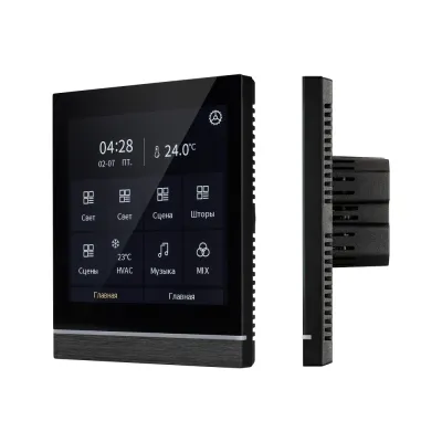 Панель управления сенсорная с дисплеем INTELLIGENT KNX-113-40-MULTI-V4-IN 20-30V IARL, IP20 пластик, 2 года
