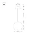 Светильник SP-PEONY-HANG-R250-15W Warm3000 (WH, 65 deg, 230V) (IP20 металл, 3 года)