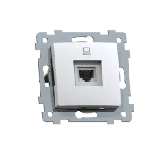 Мария  розетка RJ45 скрытой установки РК1-455, белый