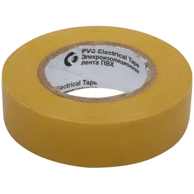 Изолента ROLLIX ПВХ 19 мм x 0,15 мм х 20 м, желтая