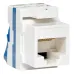 Модуль Keystone TERACOM CS Cat.6 неэкранированный 110 IDC 180 градусов самозажимной (Toolless) синий