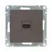 Механизм розетки RJ45 (cat5)  мокко Эпика EKF