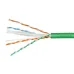Витая пара UTP (U/UTP), категория 6, 4 пары (23 AWG), одножильный, нг(А)-LSLTx, зеленый (50 м)