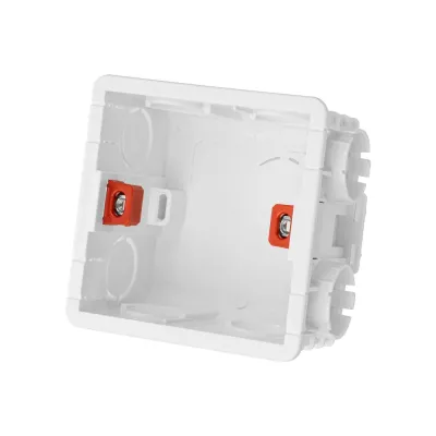 Установочная коробка СП 86х86х50, IP20, инд. штрихкод, TDM.