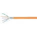 Витая пара UTP (U/UTP), категория 6A, 4 пары (23 AWG), одножильный, LSZH нг(А)-HF, оранжевый (305 м)