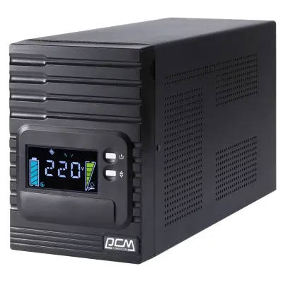 ИБП SPT-1500-II, линейно-интерактивный, 1500 ВA, 1200 Вт, LCD, 8 розеток IEC320 C13 с резервным питанием, USB, RS-232, слот под SNMP карту, защита RJ45, батарея 12В*7Ач 2 шт