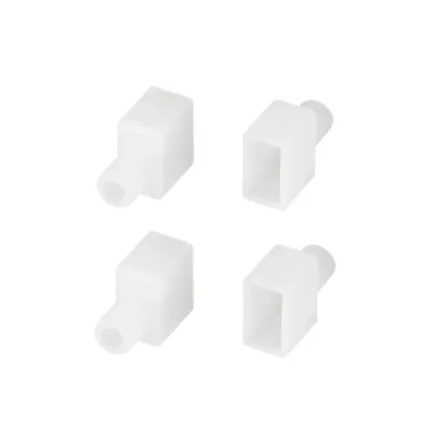 Заглушка WPH-FLEX-0612-SIDE WHITE с отверстием ( Силикон)
