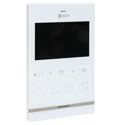 Видеодомофон IPV-01 бел. 4'' TFT 4пр. 2 канала IP20