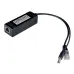 PoE-сплиттер Fast Ethernet. Соответствует стандартам PoE IEEE 802.3af. Предназначен для питания оконечных сетевых устройств, не поддерживающих PoE. Порты в